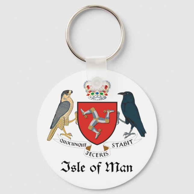 ISLE OF MAN - emblem/flag/symbol/coat of arms Keychain (Front)