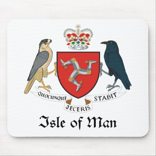 ISLE OF MAN _ emblemflagsymbolcoat of arms Mouse Pad