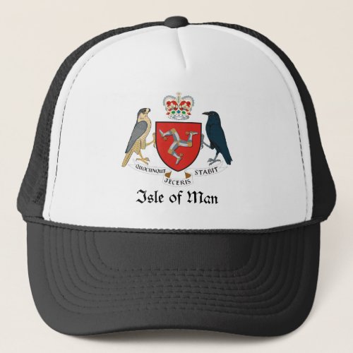 ISLE OF MAN _ emblemflagsymbolcoat of arms Trucker Hat