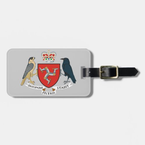 isle of man emblem luggage tag