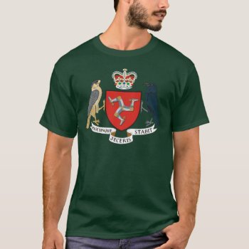 Isle Of Man Emblem T-shirt by flagart at Zazzle