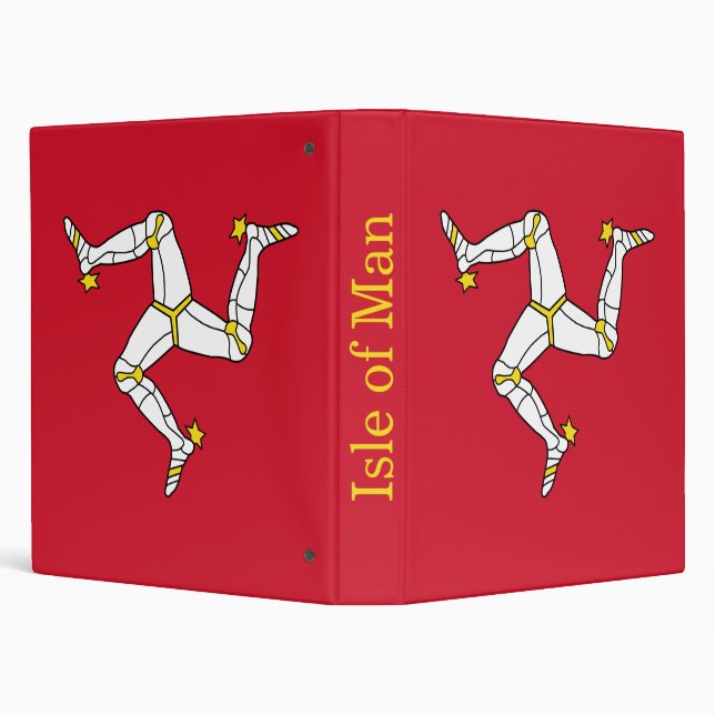 Isle of Man Flag 3 Ring Binder (Background)