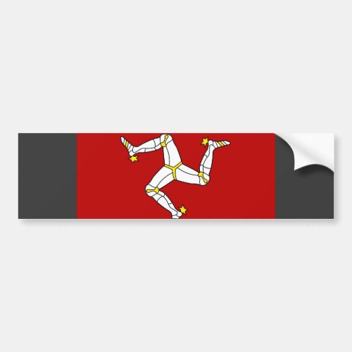 Isle Of Man Flag Bumper Sticker