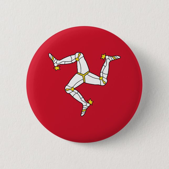 Isle of Man Flag Button (Front)