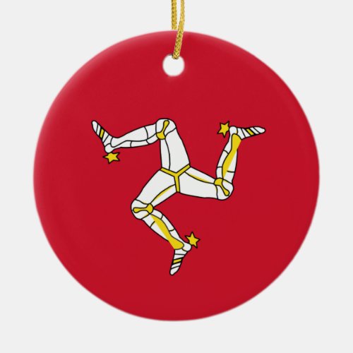 Isle of Man flag  Ceramic Ornament