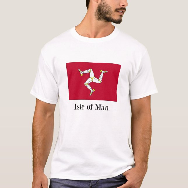 Isle of Man flag, custom design T-Shirt (Front)