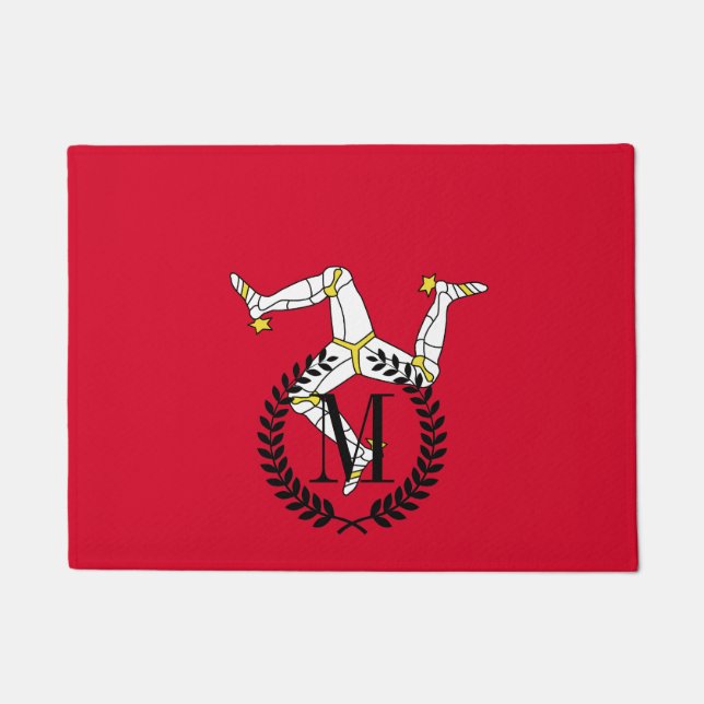 Isle of Man Flag Doormat (Front)