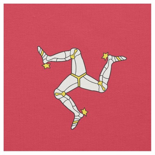 Isle of Man flag Fabric