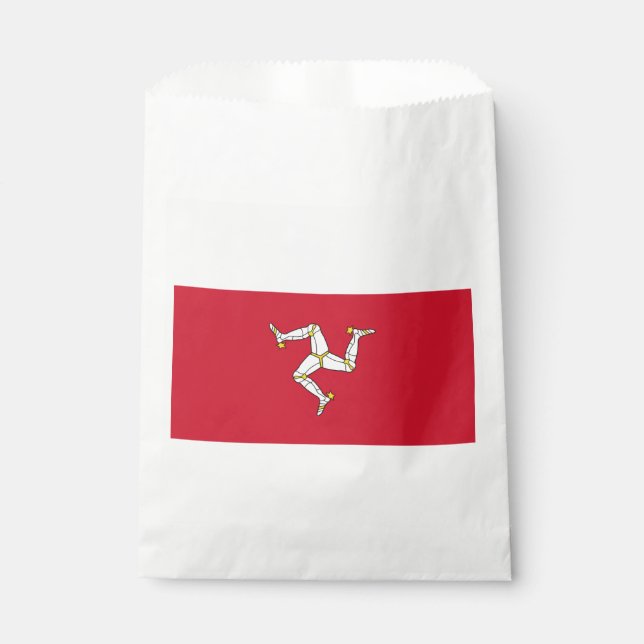 Isle of Man Flag Favor Bag (Front)