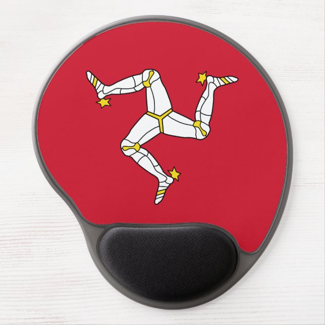Isle of Man Flag Gel Mouse Pad (Front)