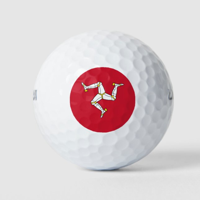 Isle of Man Flag Golf Balls (Front)