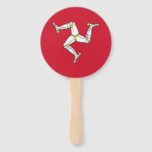 Isle of Man Flag Hand Fan