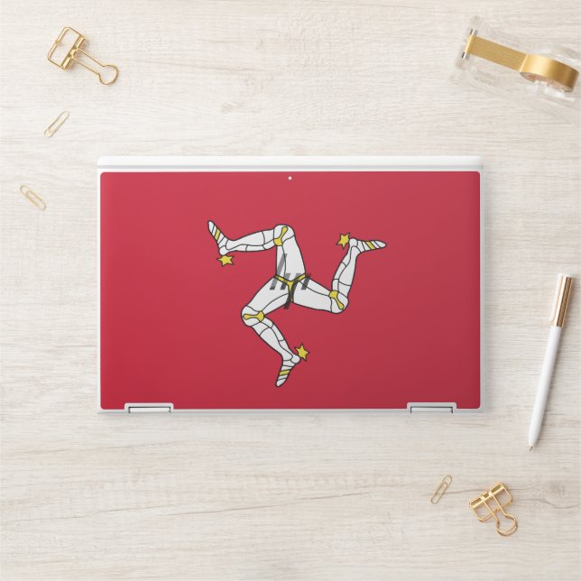 Isle of Man flag HP Laptop Skin (Desk)
