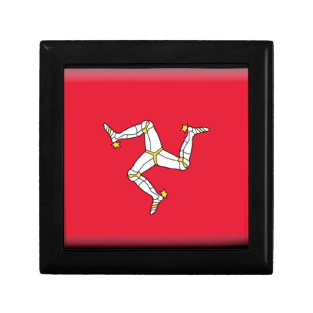 Isle of Man Flag Jewelry Box (Front)