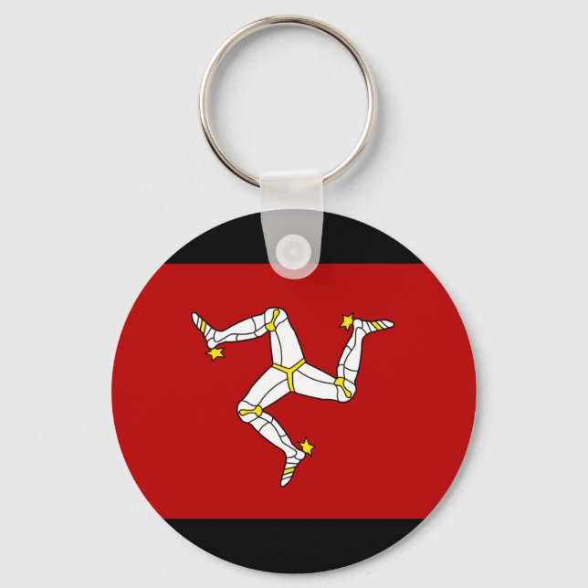 Isle Of Man Flag Keychain (Front)
