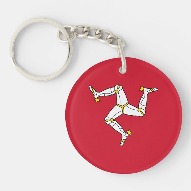 Isle of Man Flag Keychain (Front)