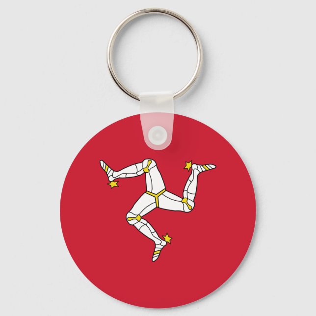 Isle of Man Flag Keychain (Front)