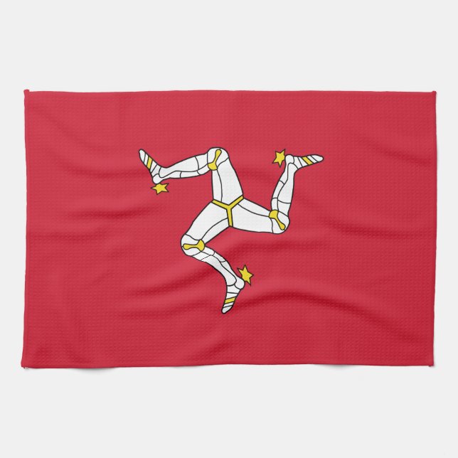 Isle of Man Flag Kitchen Towel (Horizontal)