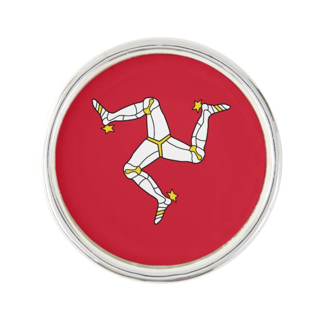 Isle of Man Flag Lapel Pin (Front)
