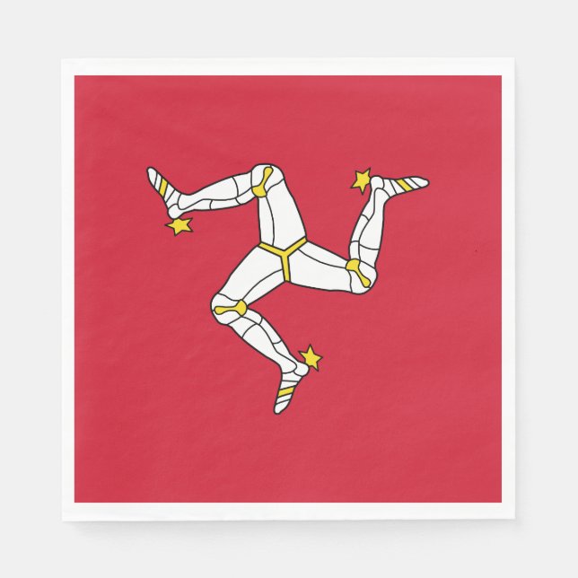 Isle of Man Flag Napkins (Front)