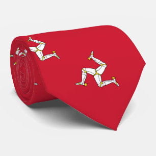 Isle of Man Flag Neck Tie