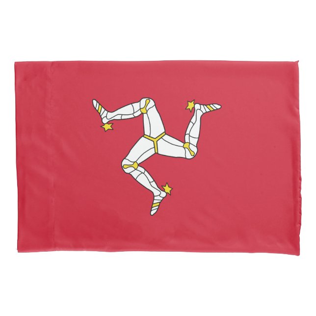 Isle of Man Flag Pillow Case (Front)