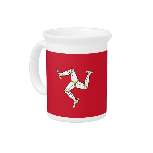 Isle of Man Flag Pitcher (Left)
