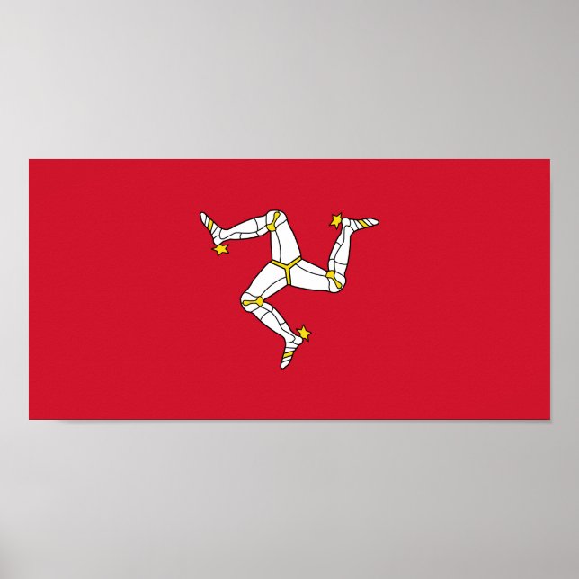 Isle of Man Flag Poster (Front)