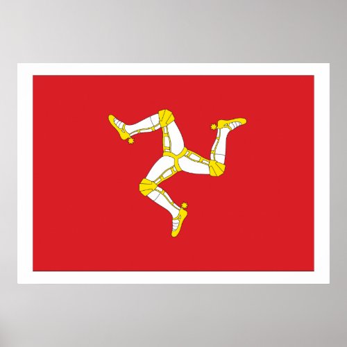 Isle of man Flag Poster