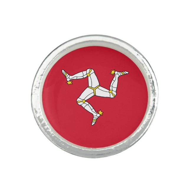 Isle of Man Flag Ring (Front)