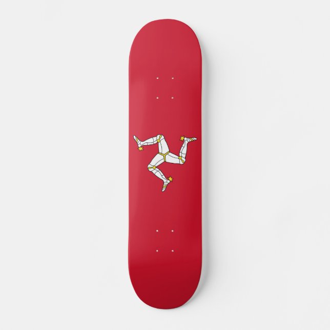 Isle of Man Flag Skateboard (Front)