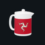 Isle of Man Flag Teapot<br><div class="desc">Add a touch of Isle of Man pride to your tea time with our exclusive teapot featuring the flag of the Isle of Man! Crafted with meticulous attention to detail, this teapot is more than just a functional item; it’s a celebration of Isle of Man’s heritage and cultural pride. The...</div>