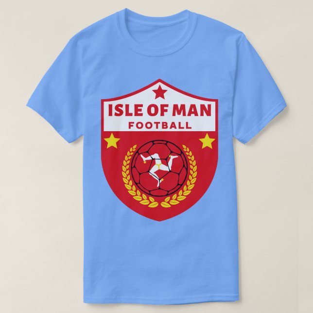 Isle Of Man Football T-Shirt (Design Front)