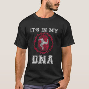 Isle Of Man Its In My Dna Gift For Manx From Isle  T-Shirt
