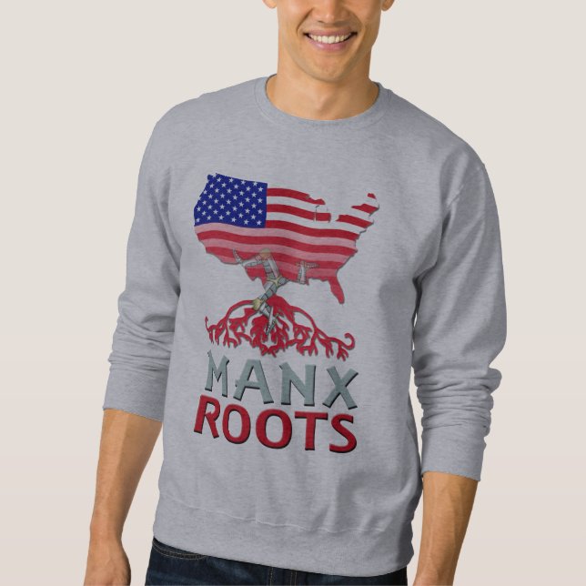 Isle of Man Manx American Sweatshirt (Front)