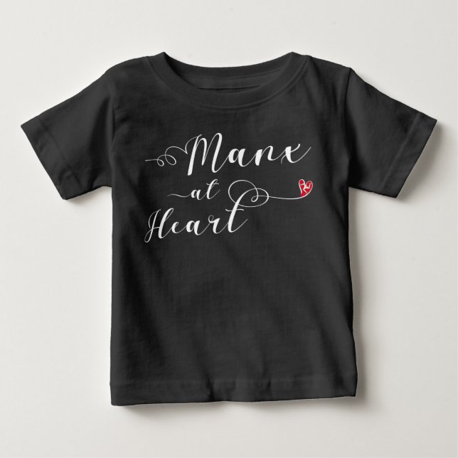 Isle of Man Manx At Heart  Baby T-Shirt (Front)