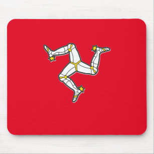 Isle Of Man Manx Flag 3 Legs Of Man Triskelion Mouse Pad