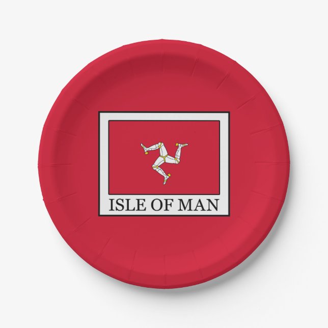 Isle of Man Paper Plates (Front)