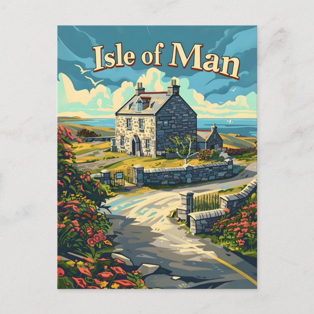 Isle of Man Postcard (Front)