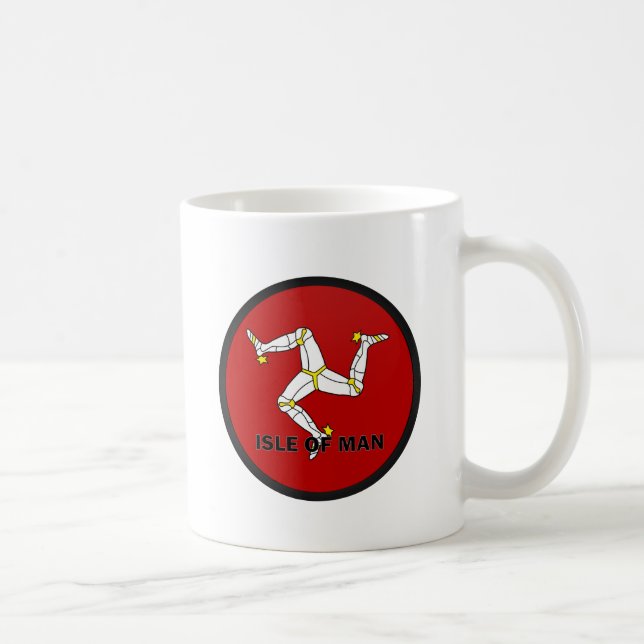 Isle Of Man Roundel quality Flag Coffee Mug (Right)