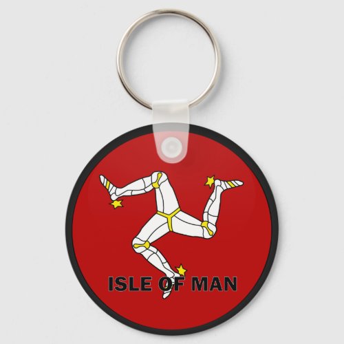 Isle Of Man Roundel quality Flag Keychain