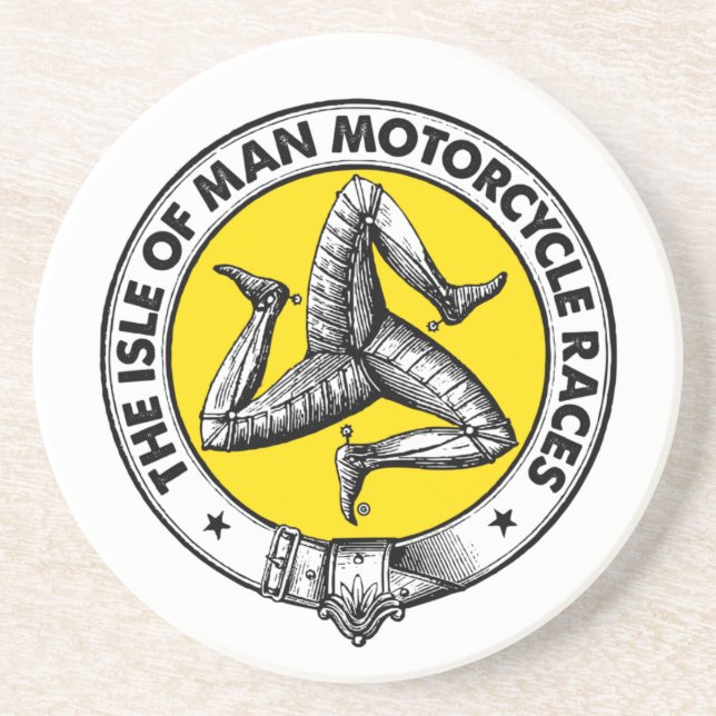Isle of Man Sandstone Coaster (Front)