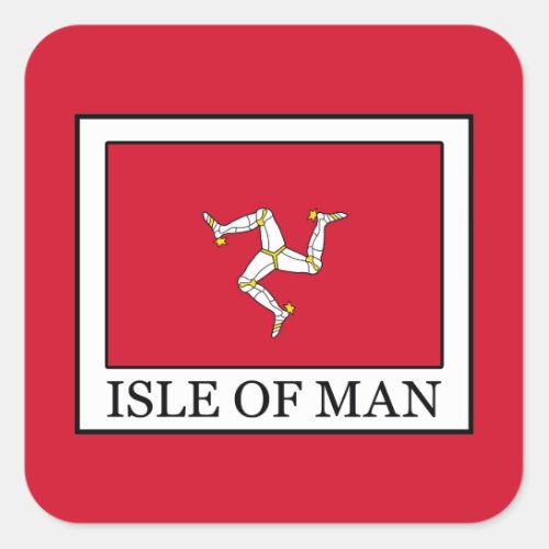 Isle of Man Square Sticker