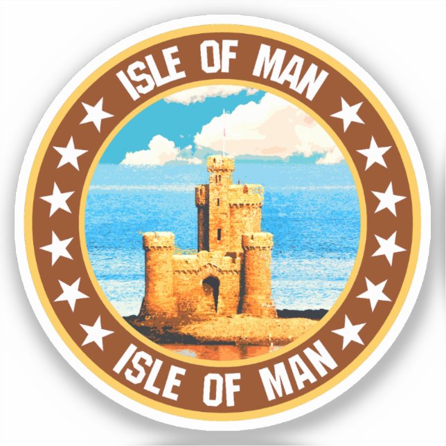 Isle of Man                                        Sticker (Front)