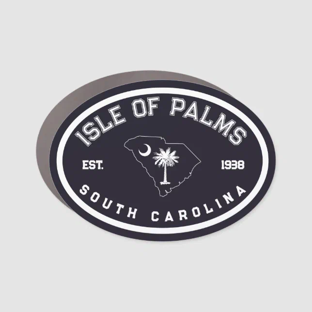 Isle of palms South Carolina Flag Map Souvenirs Car Zazzle