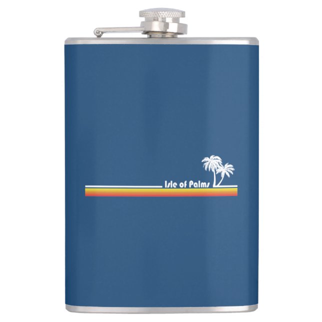 Isle of Palms South Carolina Flask (Front)