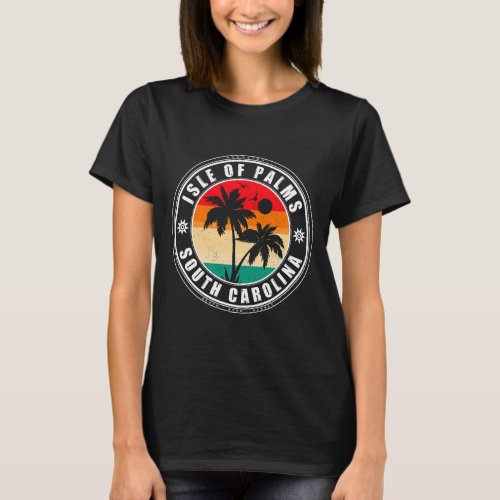 Isle of palms South Carolina Retro Vintage 80s T_S T_Shirt