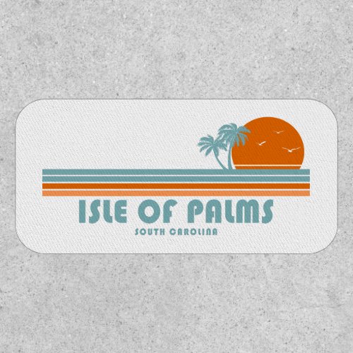 Isle of Palms South Carolina Sun Palm Trees Patch