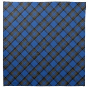 Isle of Skye Blue Tartan Fabric Dinner Mat Cloth Napkin