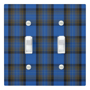 Isle of Skye Blue Tartan Plaid Light Switch Cover